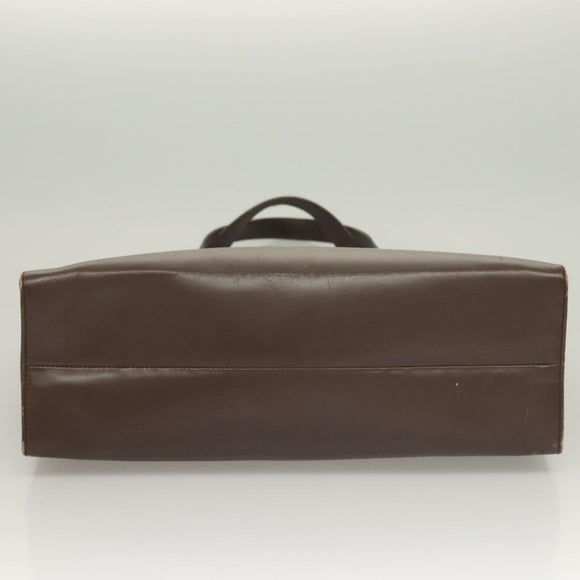 GUCCI Hand Bag Leather Brown Gold 000 1998 0570 Auth bs27334