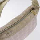 CHANEL New Travel Line Shoulder Bag Nylon Pink Gold CC Auth bs27338-6