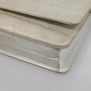 CHANEL New Travel Line Chain Wallet Nylon Silver CC Auth bs27339-15