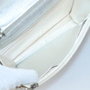 CHANEL New Travel Line Chain Wallet Nylon Silver CC Auth bs27339-9