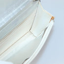 CHANEL New Travel Line Chain Wallet Nylon Silver CC Auth bs27339-20