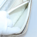 CHANEL New Travel Line Chain Wallet Nylon Silver CC Auth bs27339-21