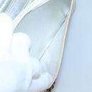 CHANEL New Travel Line Chain Wallet Nylon Silver CC Auth bs27339-22