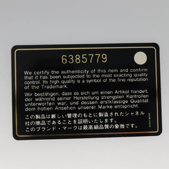 CHANEL New Travel Line Chain Wallet Nylon Silver CC Auth bs27339