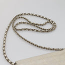 CHANEL New Travel Line Chain Wallet Nylon Silver CC Auth bs27339-14