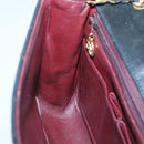 CHANEL Mini Matelasse Chain Shoulder Bag Lamb Skin Black Gold CC Auth bs27341-20