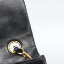 CHANEL Mini Matelasse 20 Chain Shoulder Bag Lamb Skin Black Gold CC Auth bs27341-11
