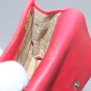 CHANEL Icon line Cigarette Case Leather Red CC Auth bs27345-17