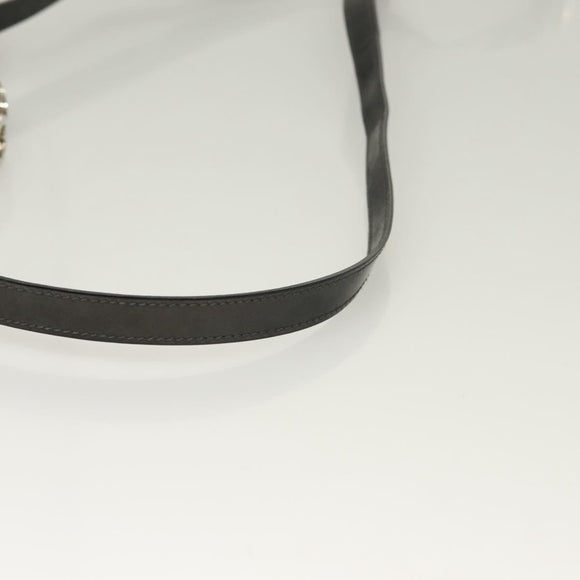 Salvatore Ferragamo Gancini Hand Bag Enamel 2way Gray Silver Auth bs27352