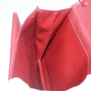 CARTIER Must Line Clutch Bag Leather Bordeaux Gold Auth bs27354-18