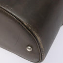 LOEWE Shoulder Bag Canvas Leather Khaki Auth bs27361-9