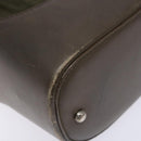 LOEWE Shoulder Bag Canvas Leather Khaki Auth bs27361-16