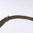 LOEWE Shoulder Bag Canvas Leather Khaki Auth bs27361-8