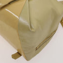 VERSACE Backpack Leather Beige Gold Auth bs27362-9