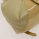 VERSACE Backpack Leather Beige Gold Auth bs27362-14