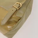 VERSACE Backpack Leather Beige Gold Auth bs27362-15