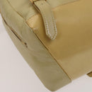 VERSACE Backpack Leather Beige Gold Auth bs27362-16