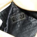 VERSACE Backpack Leather Beige Gold Auth bs27362-20