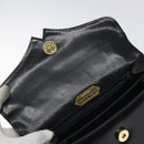 GIVENCHY Hand Bag Leather Black Silver Auth bs27366-10