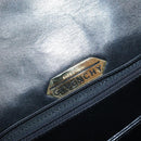 GIVENCHY Hand Bag Leather Black Silver Auth bs27366-18