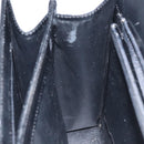 GIVENCHY Hand Bag Leather Black Silver Auth bs27366-20