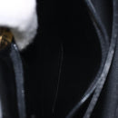 GIVENCHY Hand Bag Leather Black Silver Auth bs27366-12