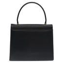 GIVENCHY Hand Bag Leather Black Silver Auth bs27366-2