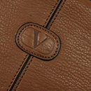 VALENTINO Hand Bag Leather 2way Brown Gold Auth bs27369-17