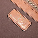 VALENTINO Hand Bag Leather 2way Brown Gold Auth bs27369-20