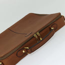 VALENTINO Hand Bag Leather 2way Brown Gold Auth bs27369-6