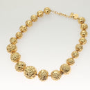 SAINT LAURENT Necklace Metal Gold Auth bs27372-7