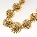 SAINT LAURENT Necklace Metal Gold Auth bs27372-8