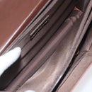 BALENCIAGA Hand Bag Leather Vintage Brown Silver Auth bs27376-11