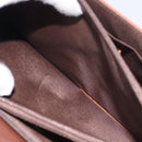 BALENCIAGA Hand Bag Leather Vintage Brown Silver Auth bs27376-22