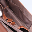 BALENCIAGA Hand Bag Leather Vintage Brown Silver Auth bs27376-12