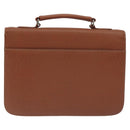 BALENCIAGA Hand Bag Leather Vintage Brown Silver Auth bs27376-2