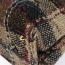 BURBERRY Nova Check Hand Bag Wool Beige Gold Auth bs27390-15