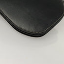 BURBERRY Waist Bag Leather Black Gold Auth bs27391-16