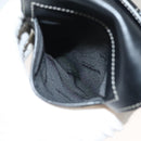 BURBERRY Waist Bag Leather Black Gold Auth bs27391-10