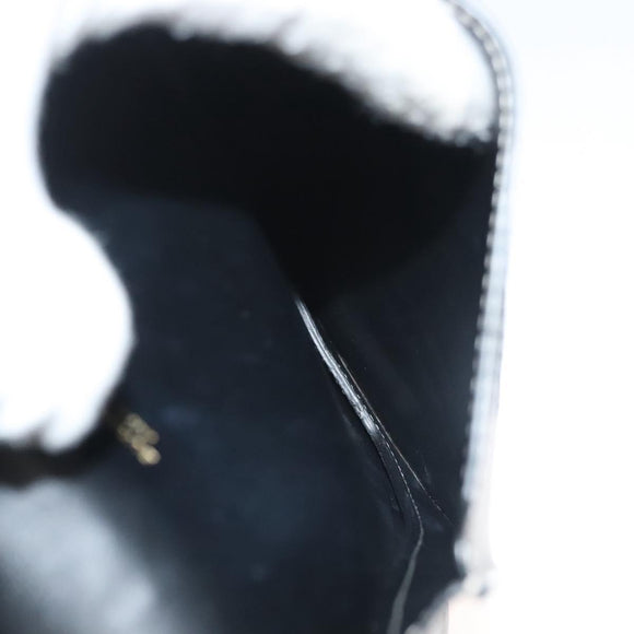 BURBERRY Waist Bag Leather Black Gold Auth bs27391