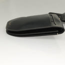 BURBERRY Waist Bag Leather Black Gold Auth bs27391-4