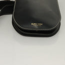 BURBERRY Waist Bag Leather Black Gold Auth bs27391-6