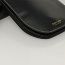 BURBERRY Waist Bag Leather Black Gold Auth bs27391-14