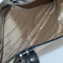 BURBERRY Nova Check Tote Bag Canvas Beige Silver Auth bs27393-22