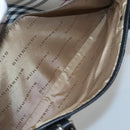 BURBERRY Nova Check Tote Bag Canvas Beige Silver Auth bs27393-23