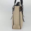 BURBERRY Nova Check Tote Bag Canvas Beige Silver Auth bs27393-4