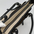 BURBERRY Nova Check Tote Bag Canvas Beige Silver Auth bs27393-6