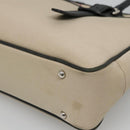 BURBERRY Nova Check Tote Bag Canvas Beige Silver Auth bs27393-17