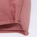 BURBERRY Blue Label Hand Bag Canvas Pink Silver Auth bs27396-13