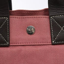 BURBERRY Blue Label Hand Bag Canvas Pink Silver Auth bs27396-14